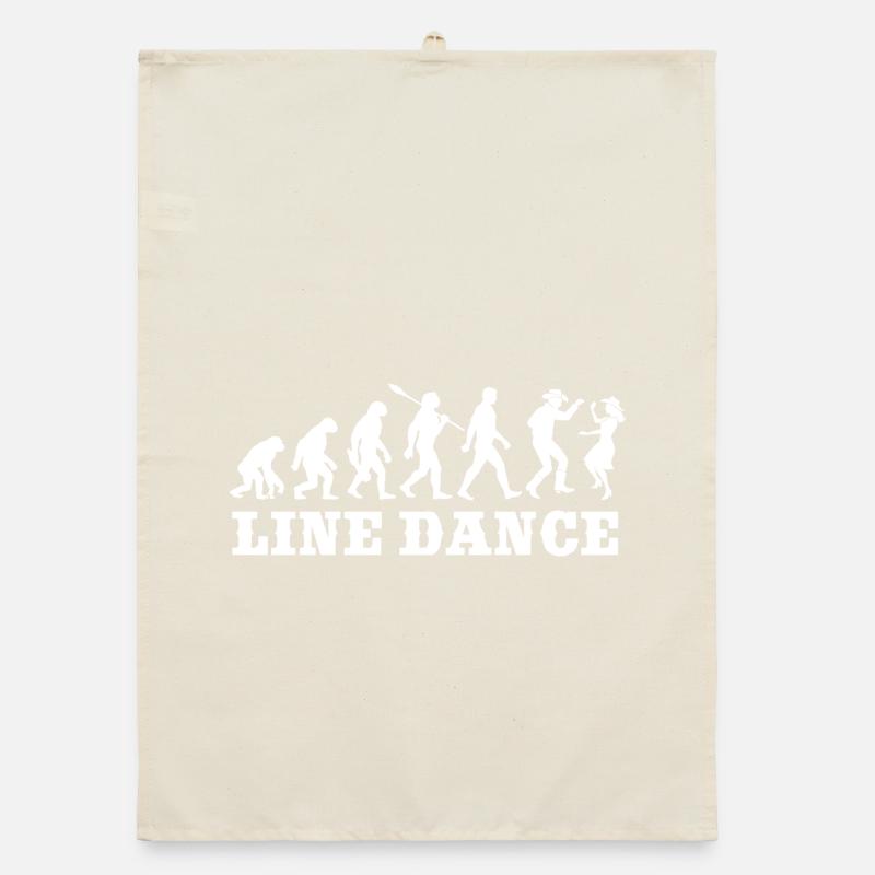 Vintage Evolution - Danse en ligne - Cadeau Torchon bio