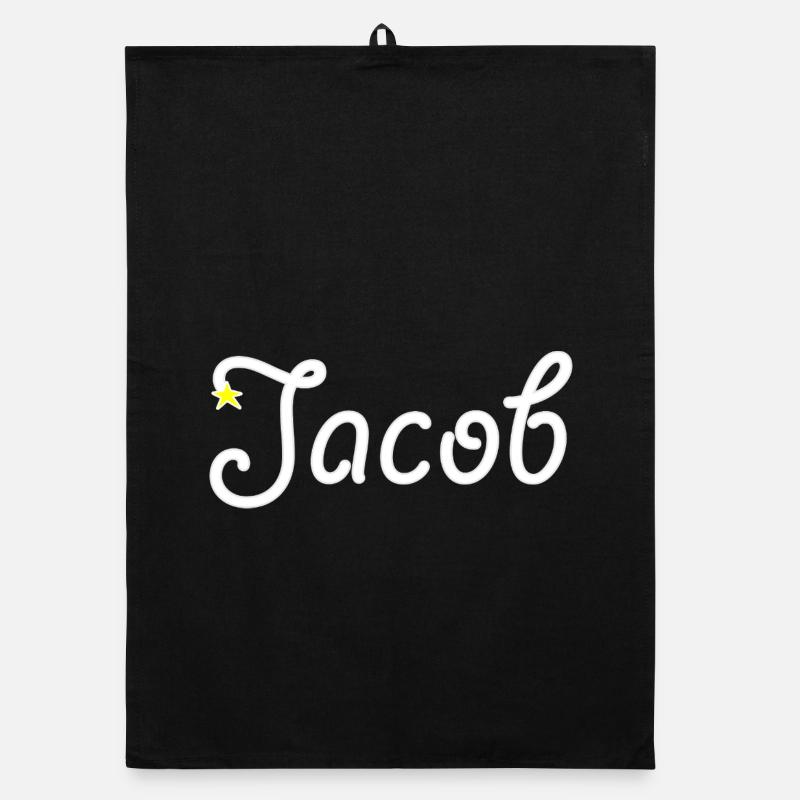 Jakob - Organic Geschirrtuch - Schwarz
