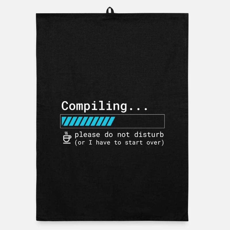 T-shirt Programmeur drôle - Compilation, s’il vous plaît Torchon bio
