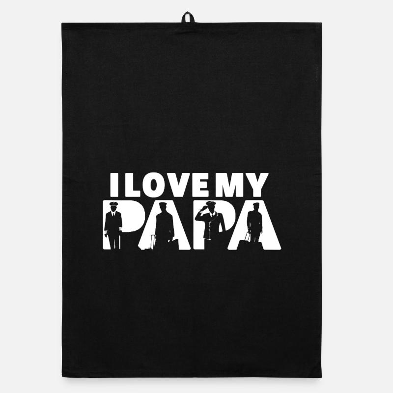 Pilot Flugzeugentwicklung Flug Papa Pilot Papa Papa Organic Geschirrtuch