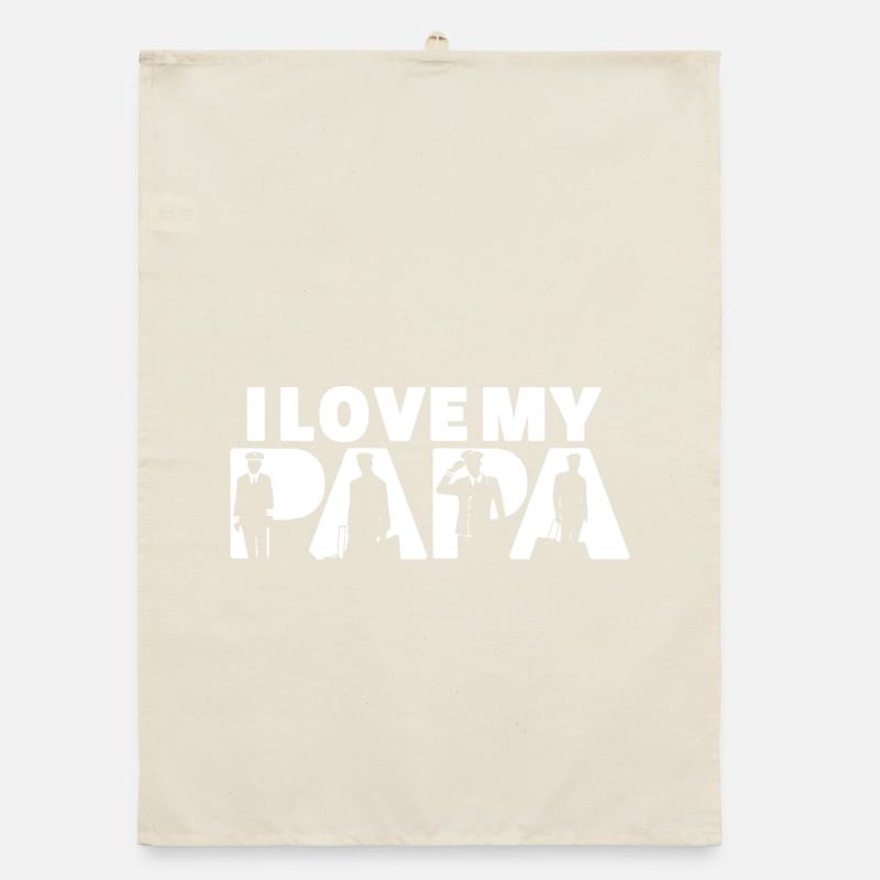 Pilot Airplane Evolution Flight Papa Pilot Dad Organic dish towel