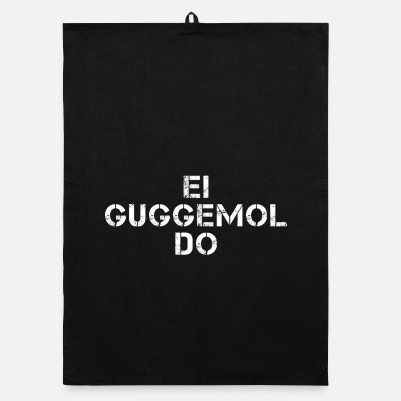 EI GUGGEMOL DO Hessisch Spruch Hessen Torchon bio