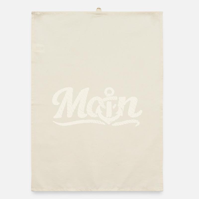 Conception côtière Moin Anchor Torchon bio