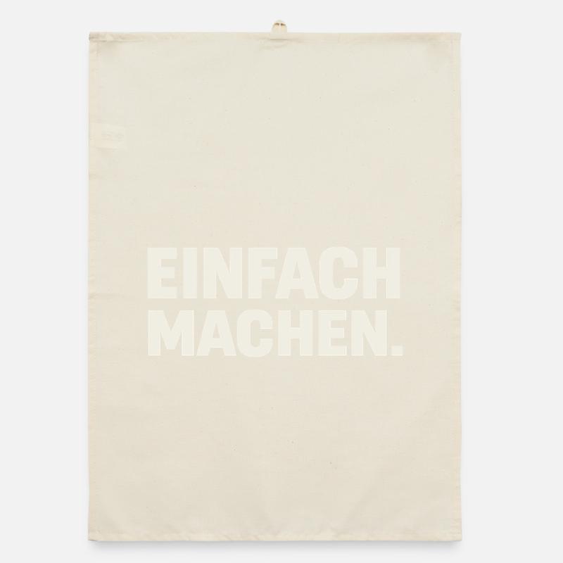 Einfach Machen Großbuchstaben Organic Geschirrtuch