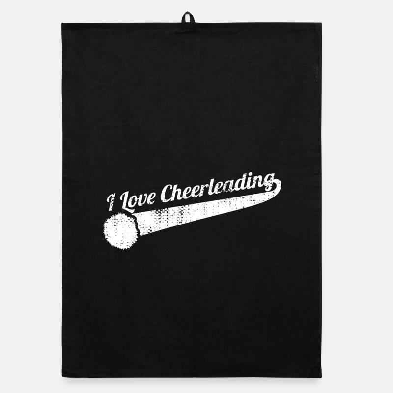 Ich liebe Cheerleading Organic Geschirrtuch