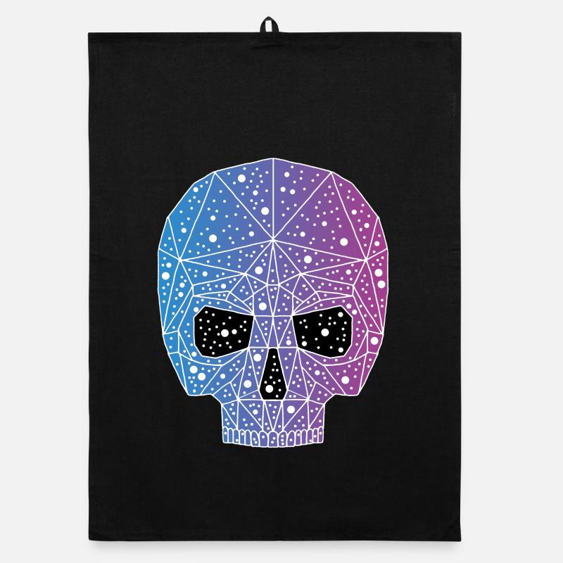 Tête de mort galactique Torchon bio