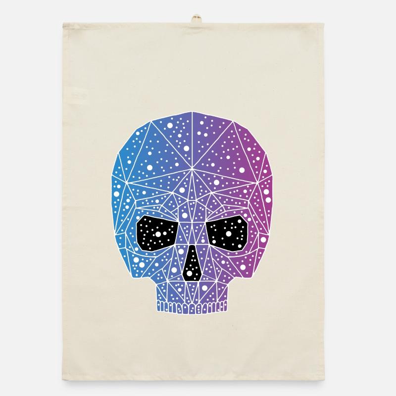 Galactic skull Organic dish towel