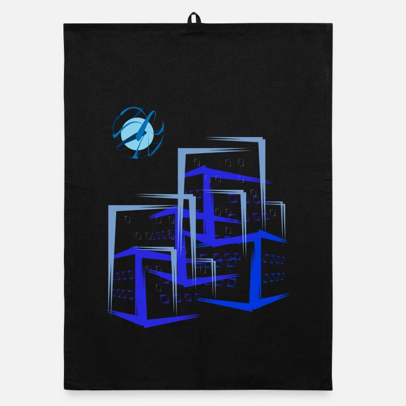 Gebäude Wohnung Häuser Organic Geschirrtuch