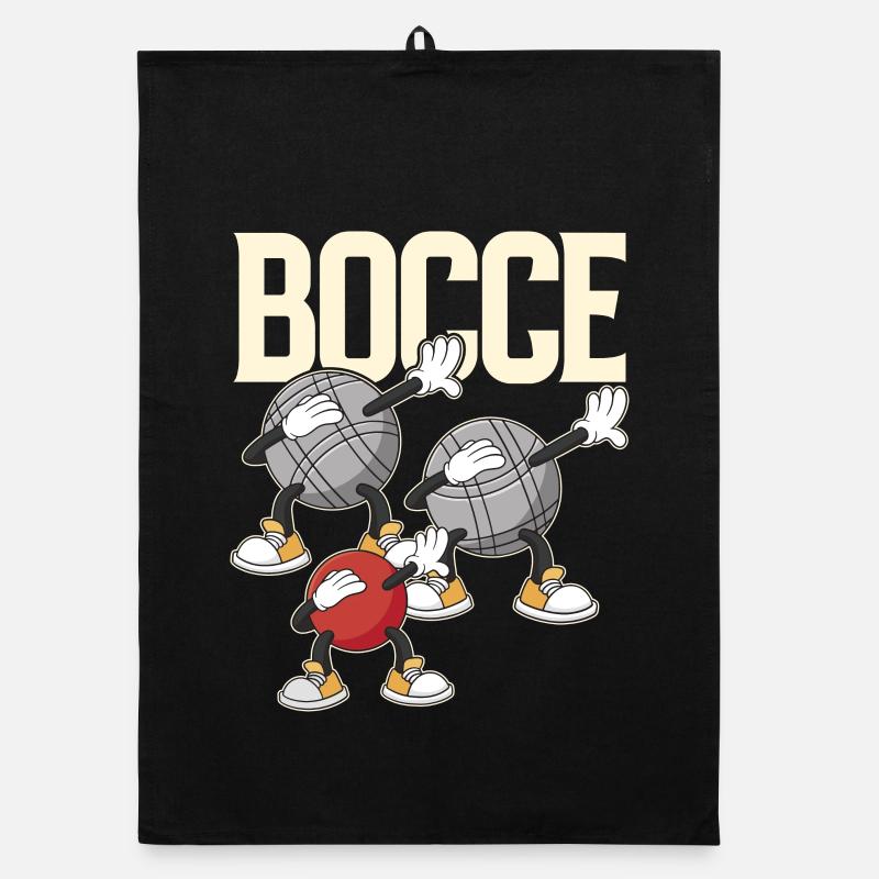 Dabbing Bocce Ball mit Jack Bocci Dab Game Bocce Organic Geschirrtuch