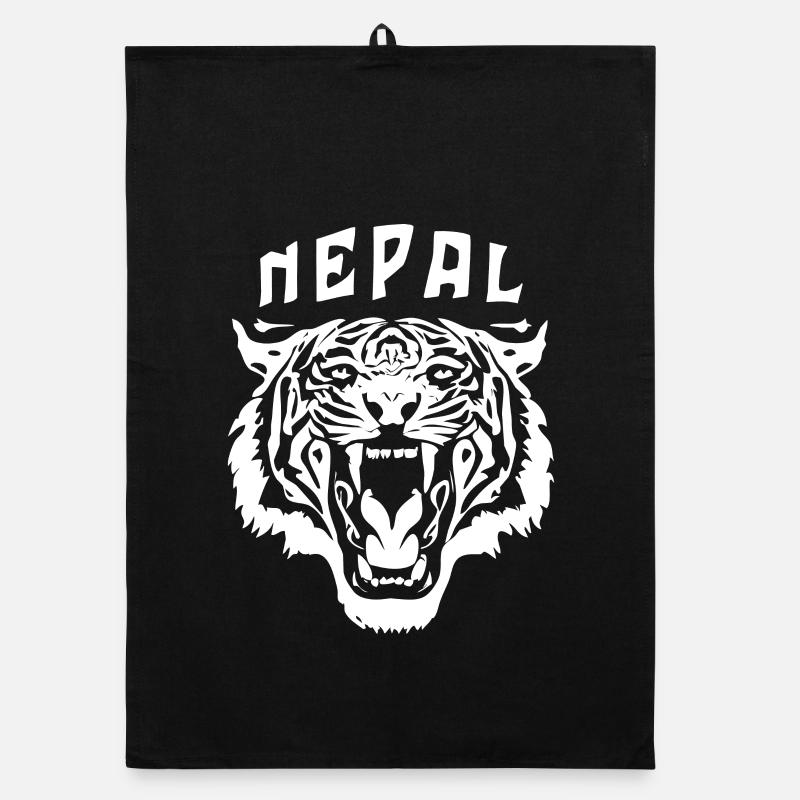 Tigerkopf | Nepal Organic Geschirrtuch
