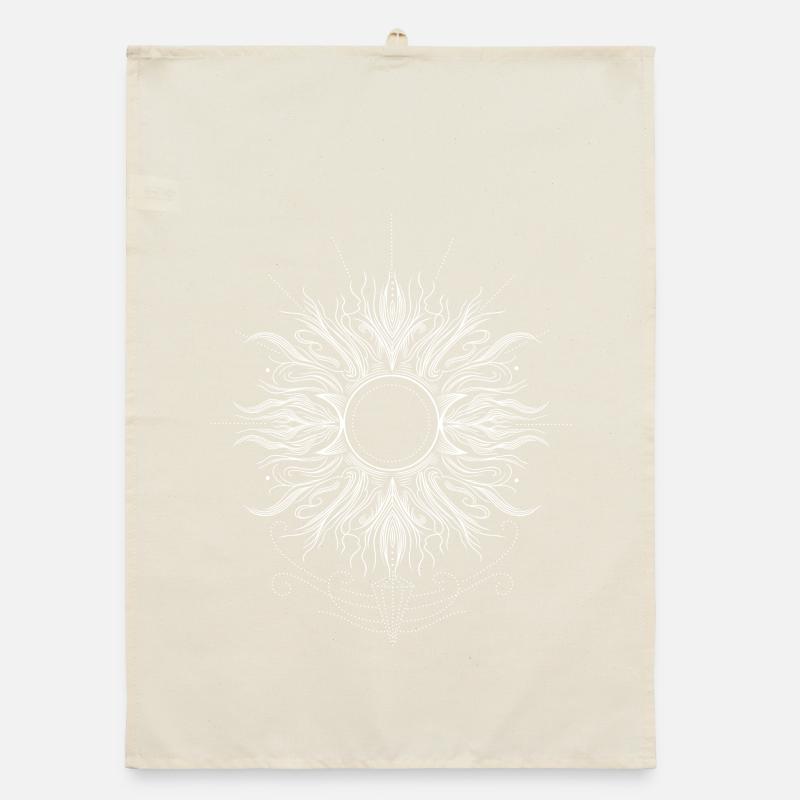 Mittsommer Sonne mit Triple Moon Organic Geschirrtuch