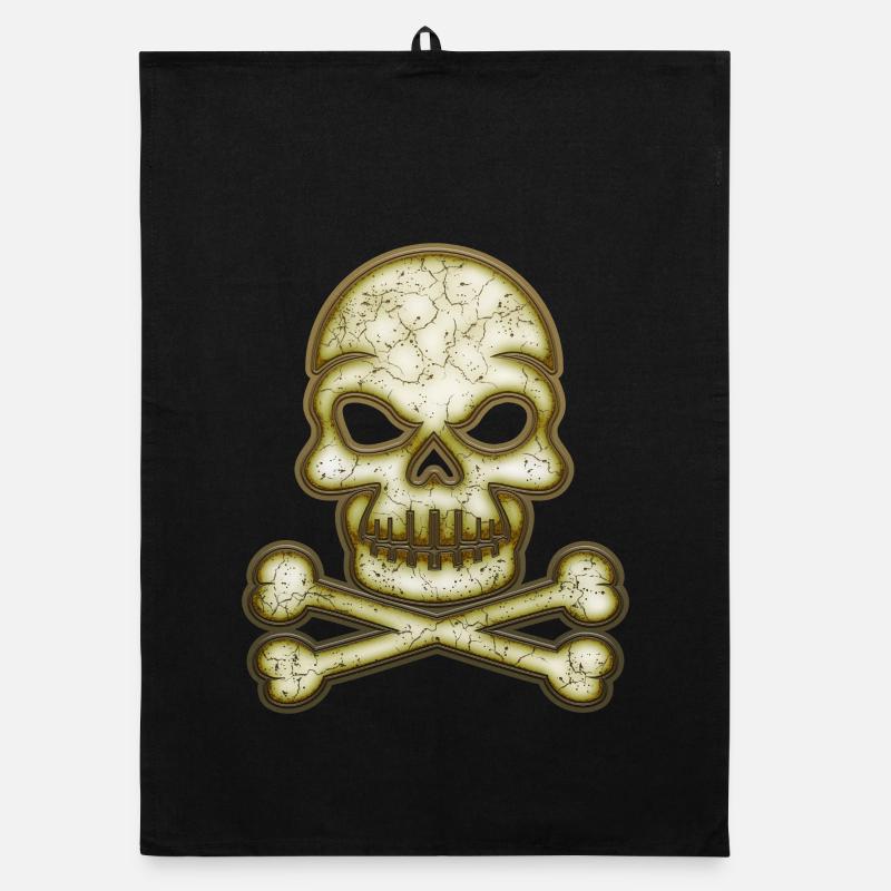 Decorative Skull Skull Organic dish towel