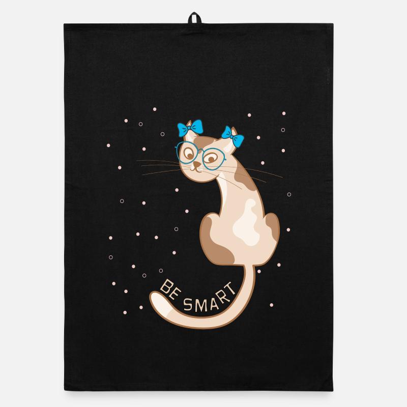 Cat, be smart Organic dish towel