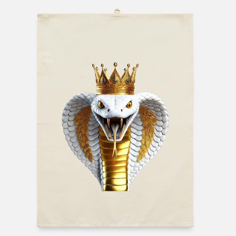 King Cobra with Crown Organic dish towel