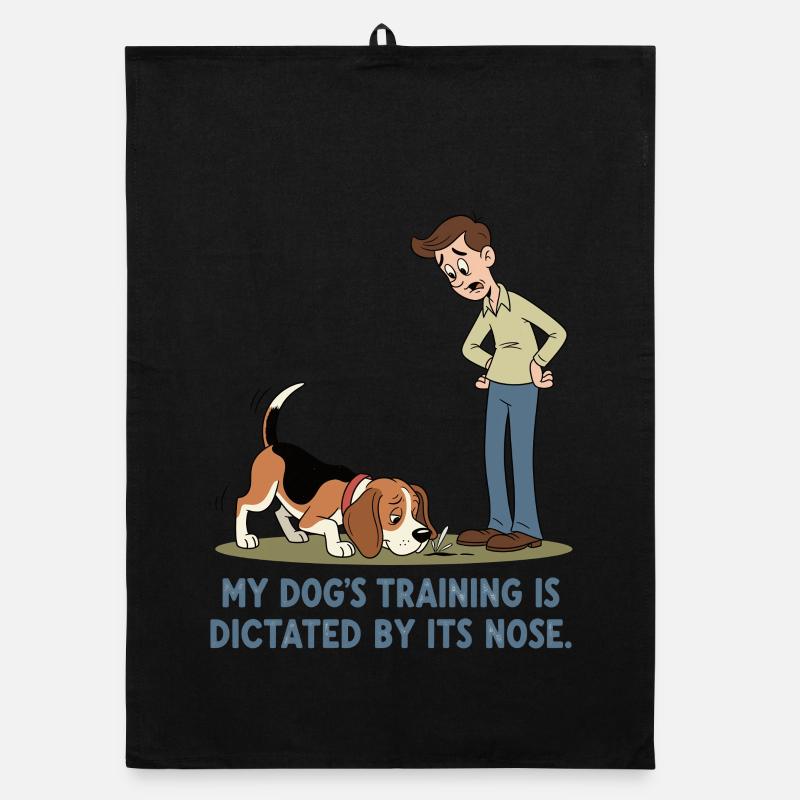 Das Training meines Hundes wird von seiner Nase... Organic Geschirrtuch