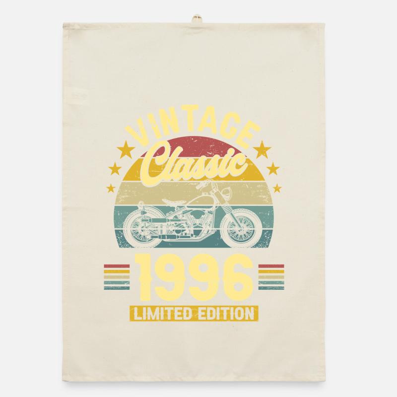1996 Biker 30th Birthday Man Organic dish towel
