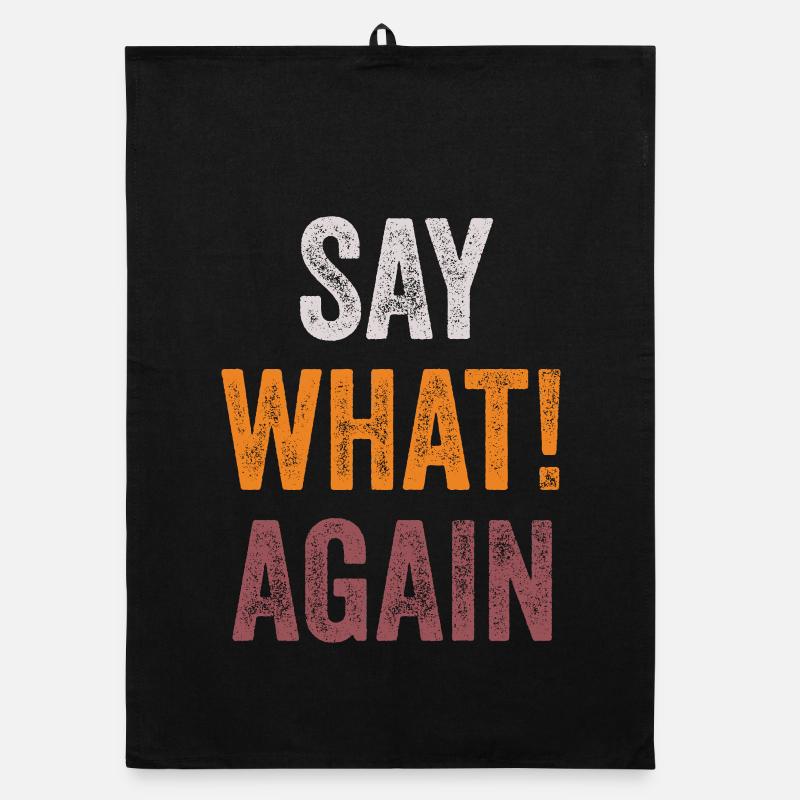 Pulp Fiction - Say What! Again Organic dish towel