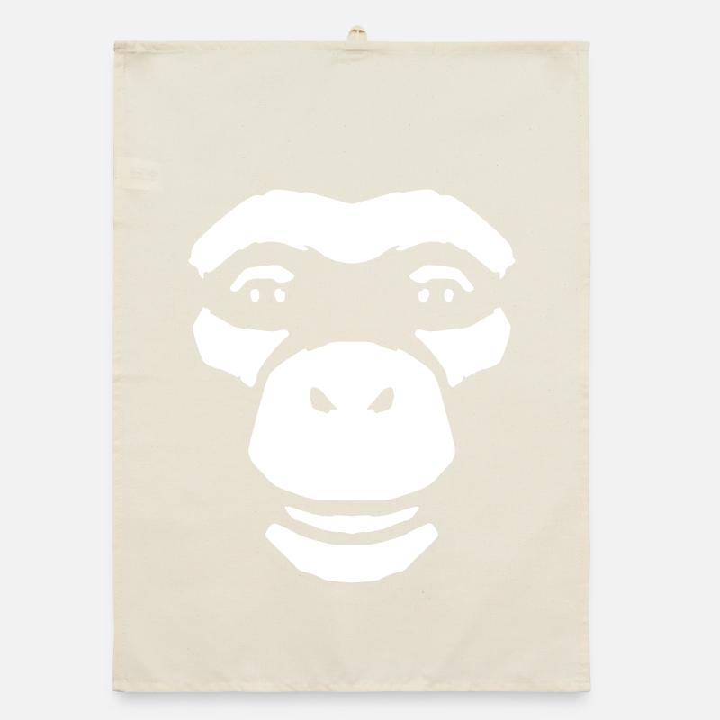 Monkey Face – Wild Jungle Primate Style Organic dish towel