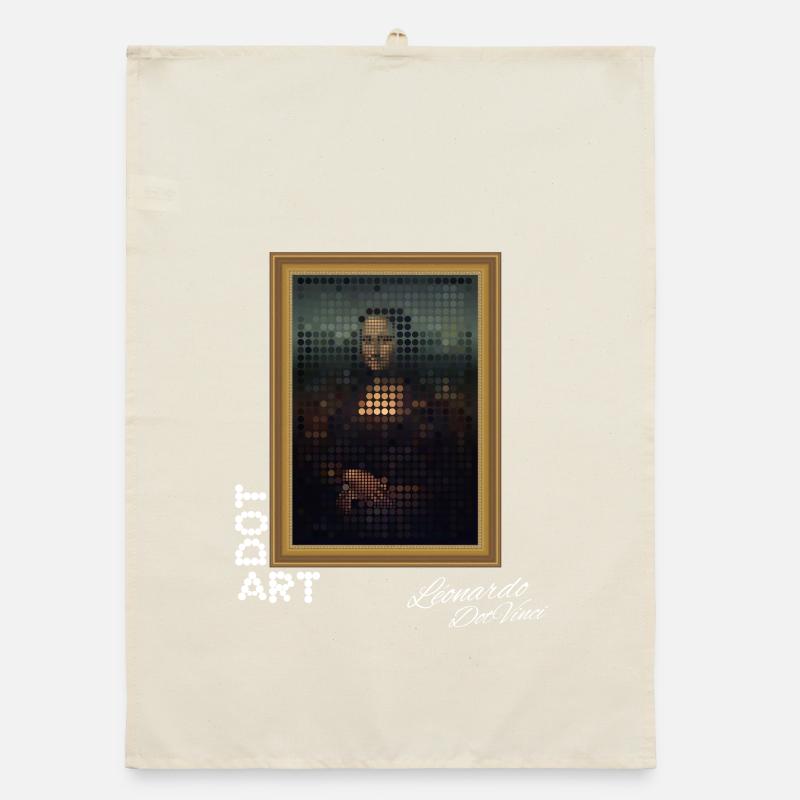 Mona Lisa Dots Organic dish towel