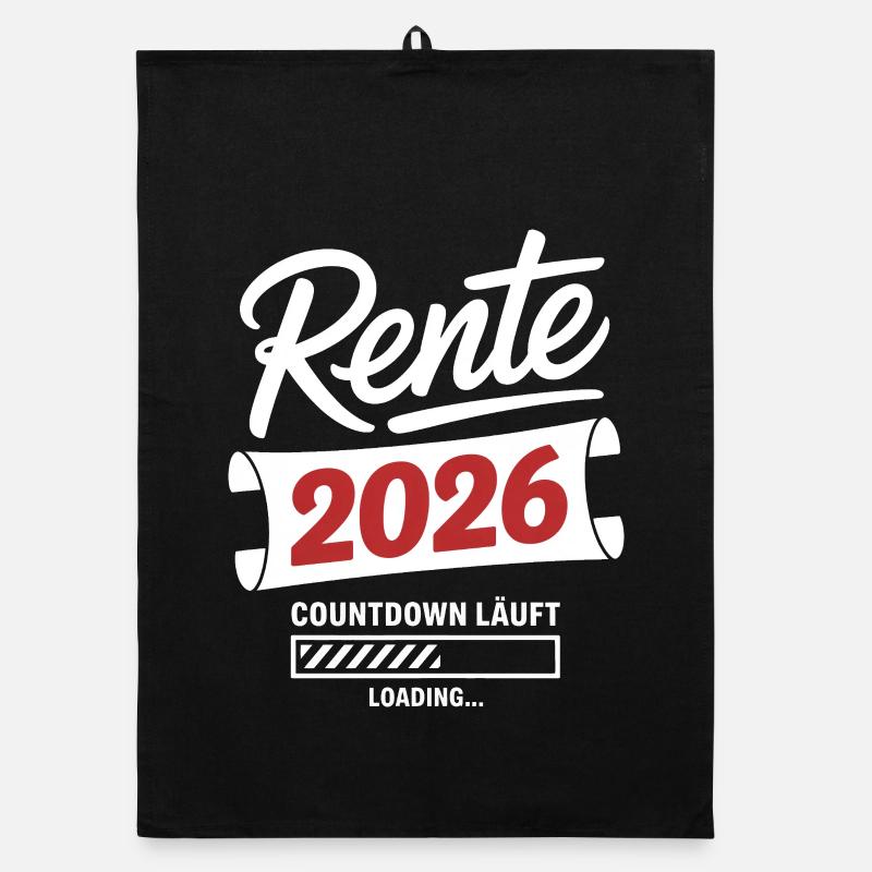 Rente 2026 Countdown Läuft Organic Geschirrtuch