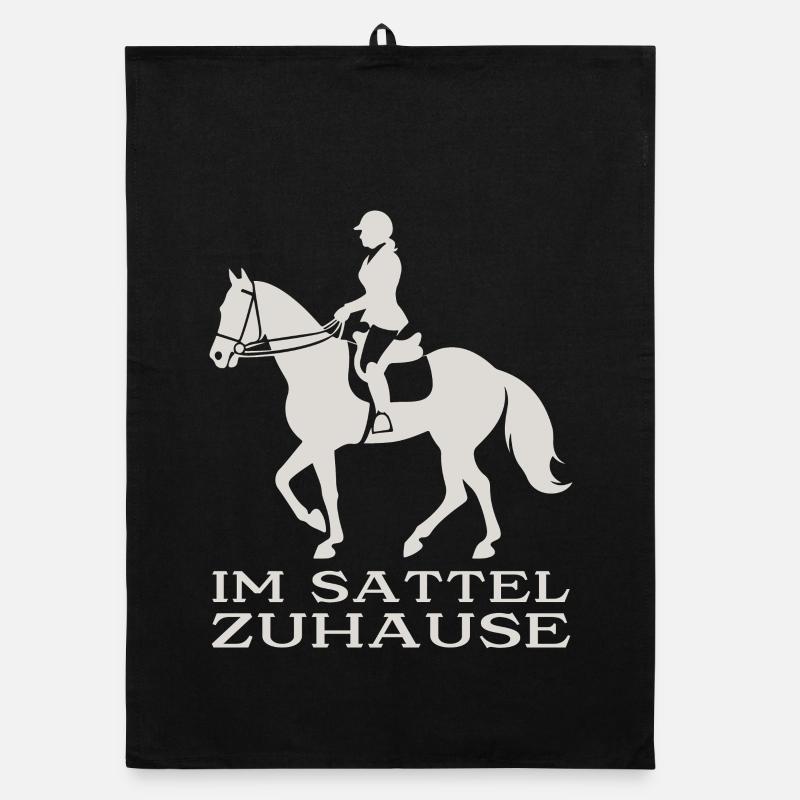 Im Sattel Zuhause Organic Geschirrtuch