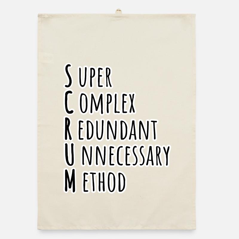 Scrum Master Daily Team Backlog Refinement! Agil! Organic Geschirrtuch