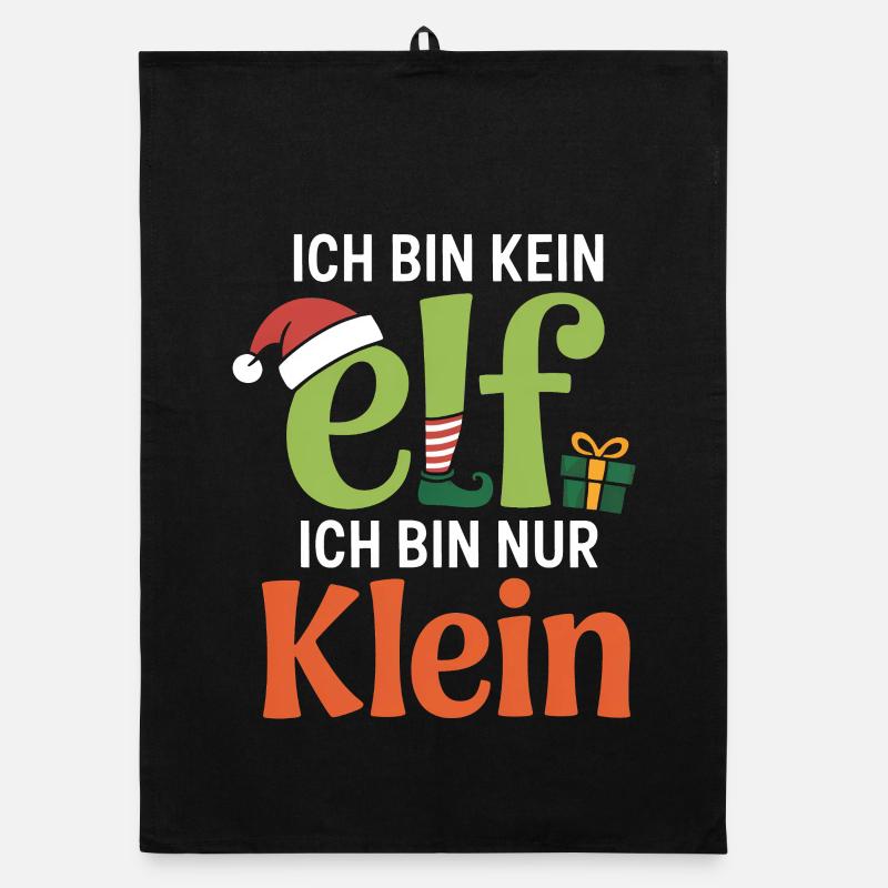Ich bin kein Elf, ich bin nur Klein Organic Geschirrtuch