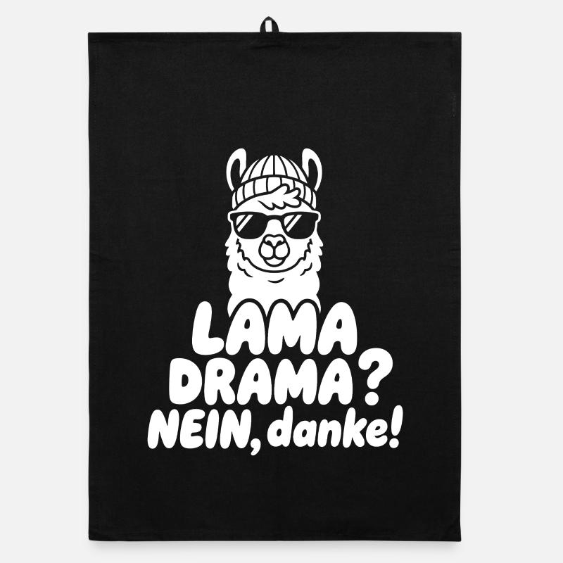 Lama Drama Non Merci Torchon bio