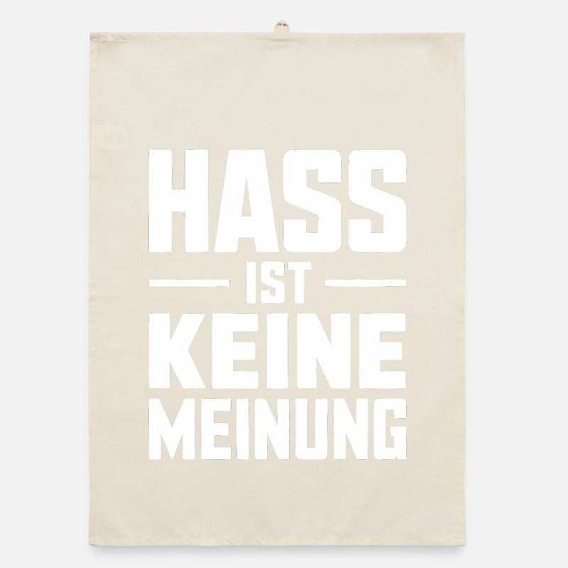 Hate is not an opinion - Antifa Tee Organic dish towel