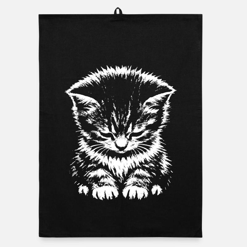 Cadeau du mème du chat triste Torchon bio