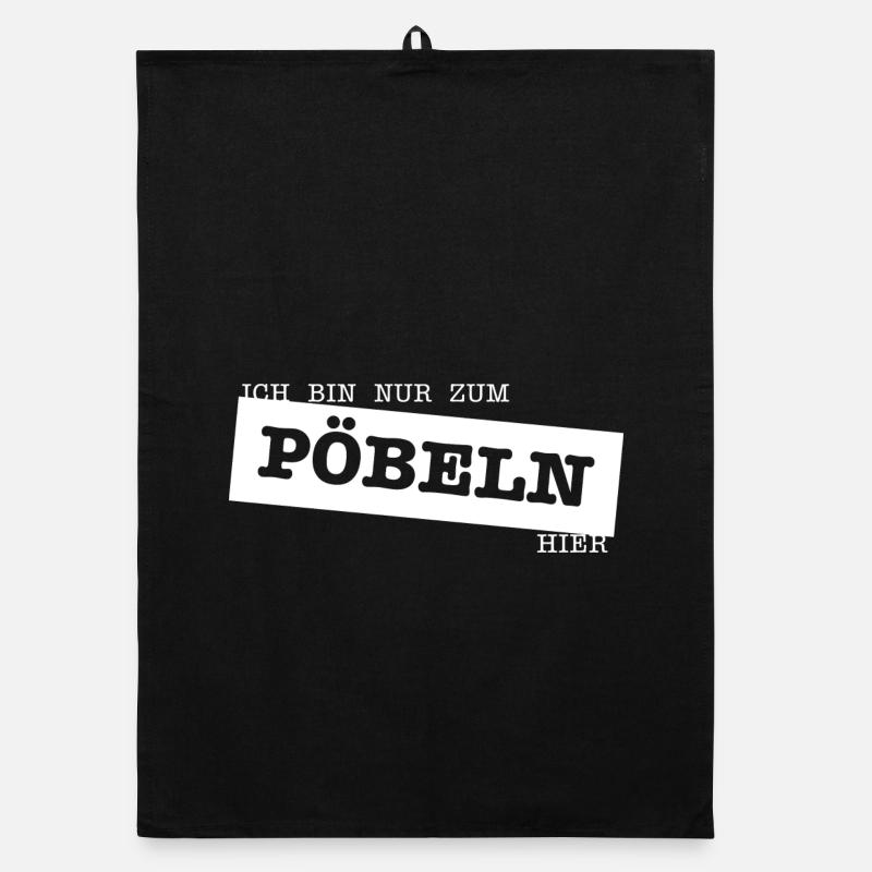 Nur zum Pöbeln Organic Geschirrtuch