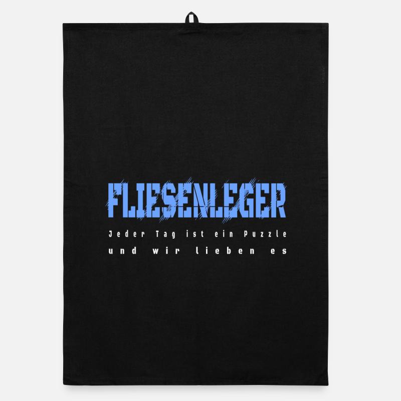 Fliesenleger Design Organic Geschirrtuch