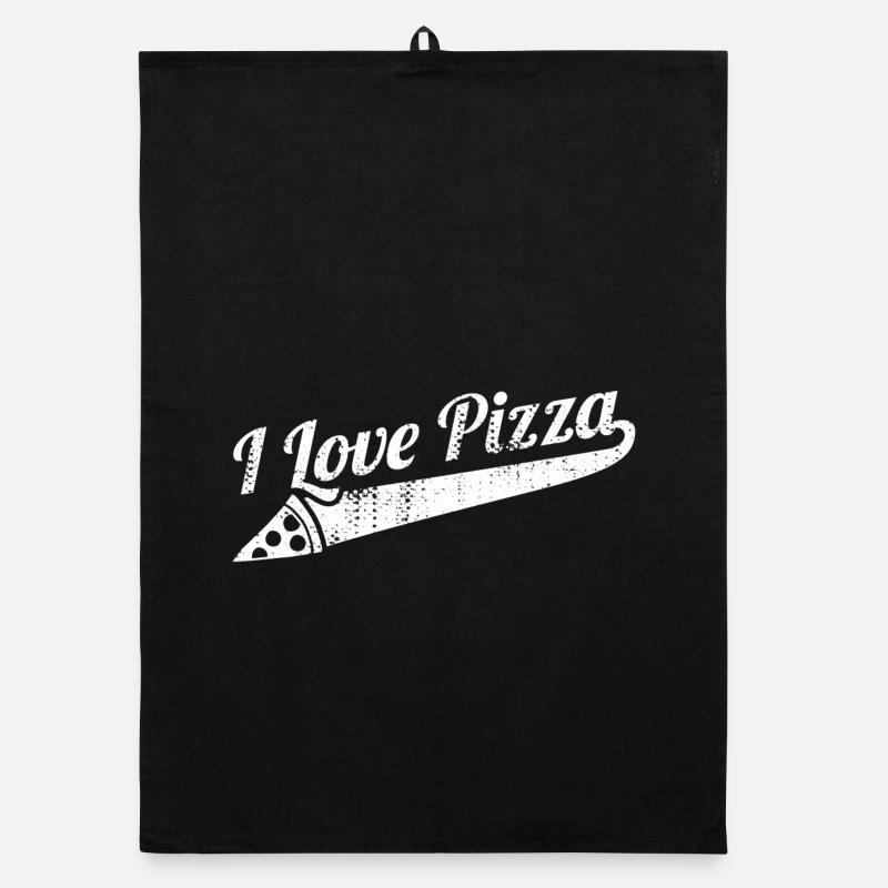 I love pizza Organic dish towel