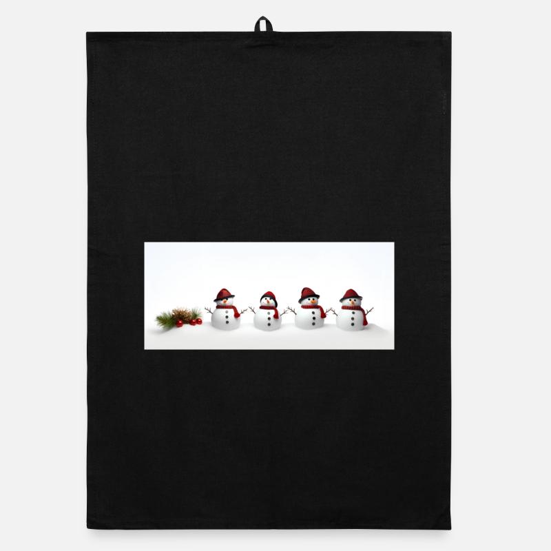 Snowman Organic dish towel