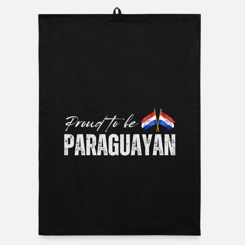 Fierté paraguayenne, drapeau paraguayen Torchon bio