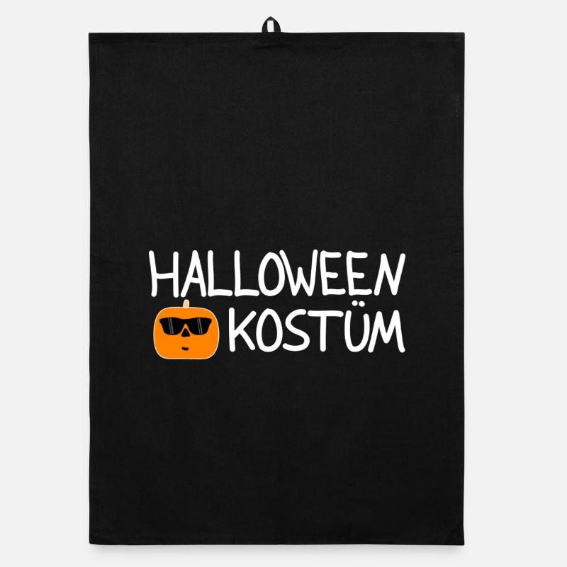Ensemble de citrouilles d'Halloween discret Torchon bio