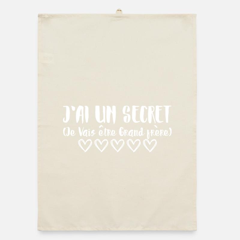 I've got a secret, I'm going to be a big brother Organic dish towel