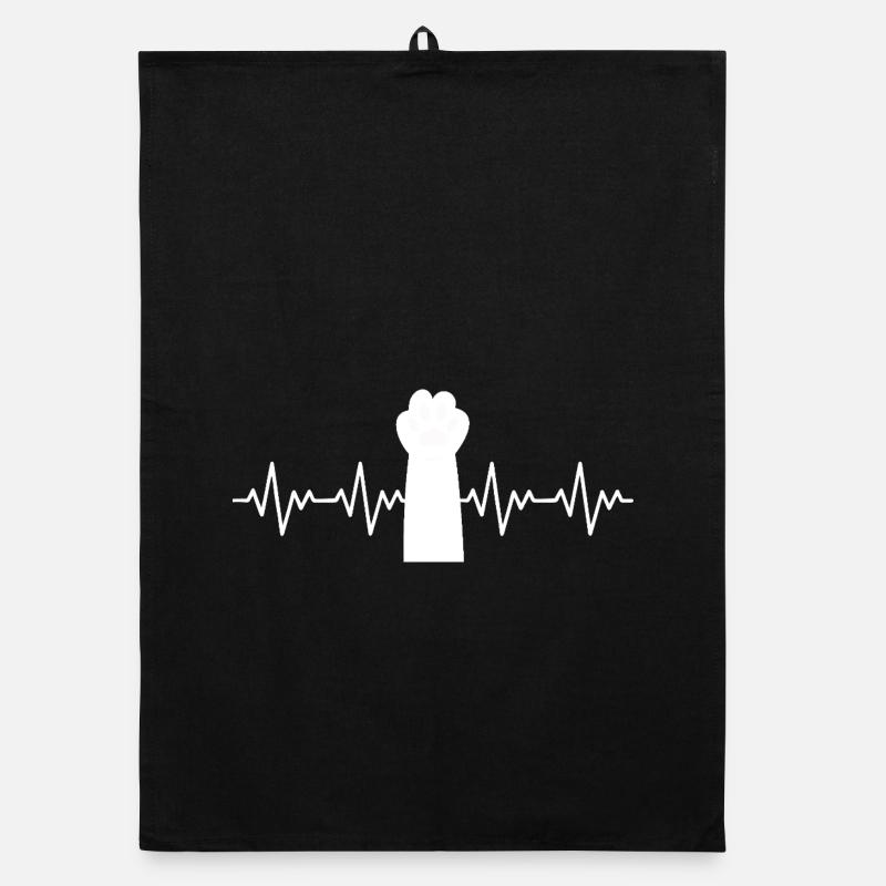 rythme cardiaque ECG de la patte de chat Torchon bio