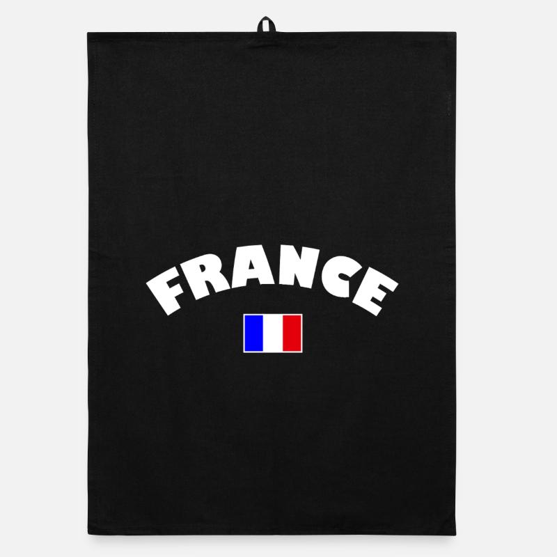 France drapeau français Torchon bio