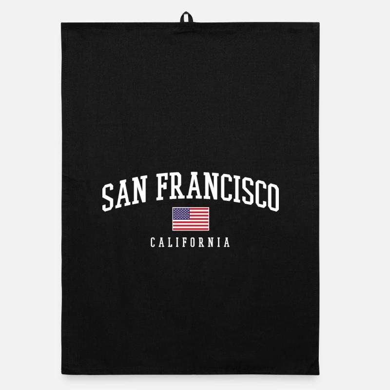 San Francisco Flaggen-Design Organic Geschirrtuch