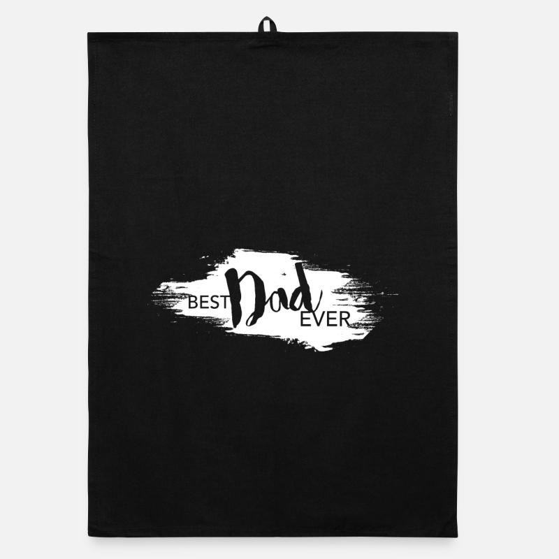 best dad ever vatertag papa geschenk lettering Organic Geschirrtuch