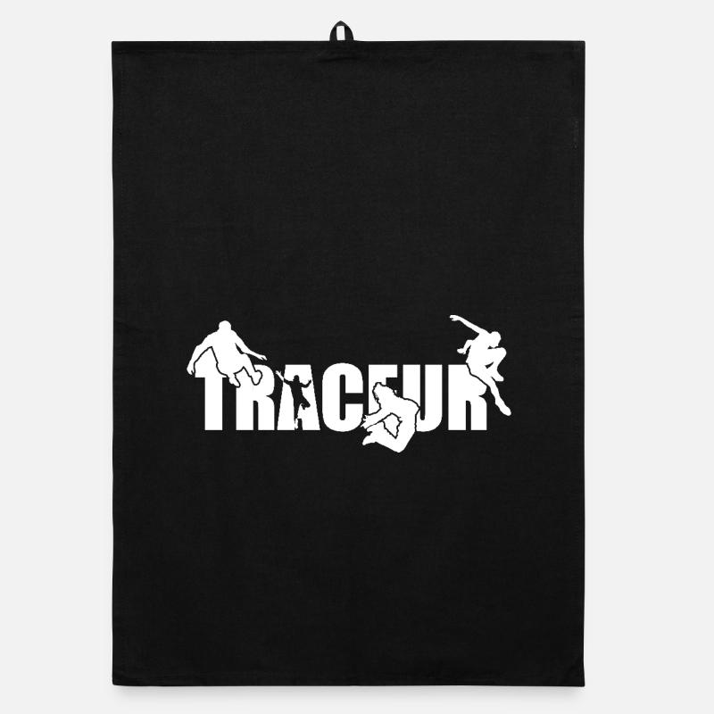 Parkour Traceur blanc Torchon bio