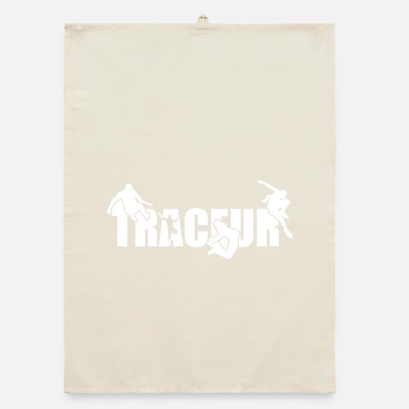 Parkour Traceur blanc Torchon bio