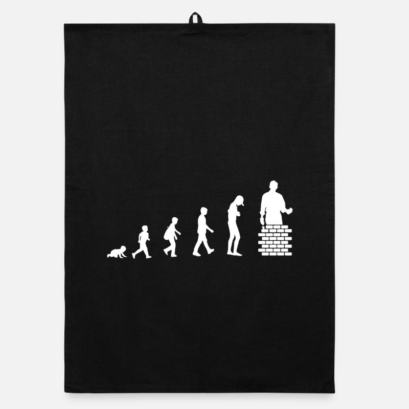 Evolution from baby to bricklayer / profession Organic dish towel