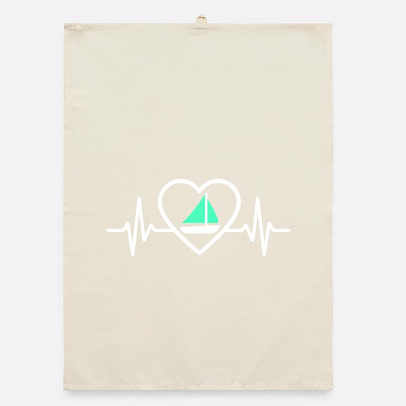 Cœur Voile – Passion Bateau Torchon bio