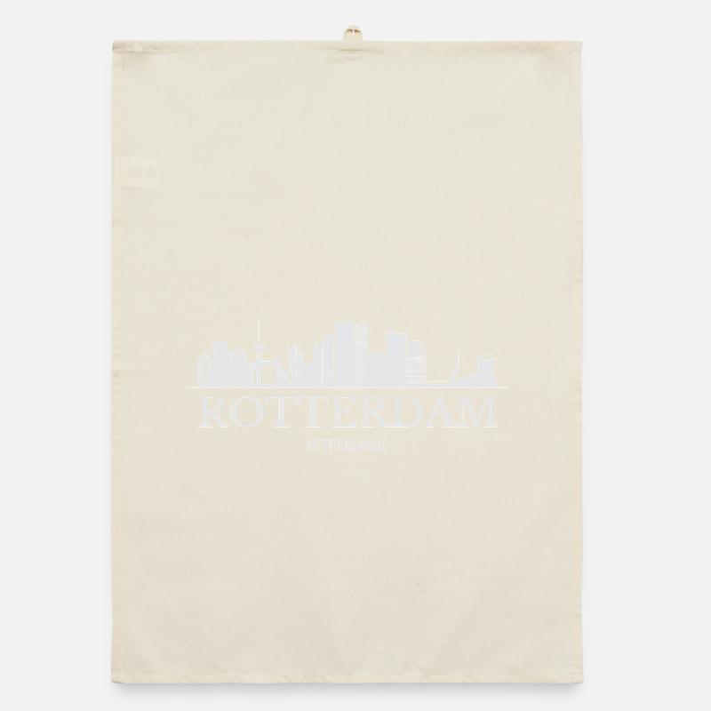 Rotterdam Skyline, Rotterdam Pays-Bas Torchon bio