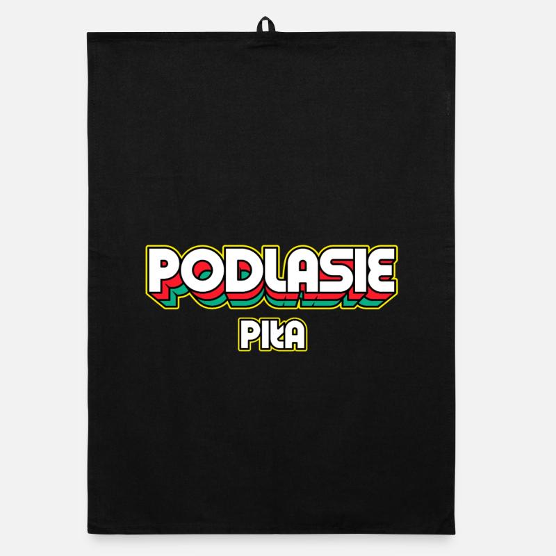 Podlasie Piła. Nom du district rétro Torchon bio