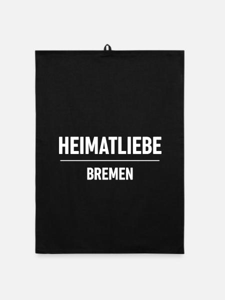 Heimatliebe Bremen - Organic Geschirrtuch - Schwarz - Vorne