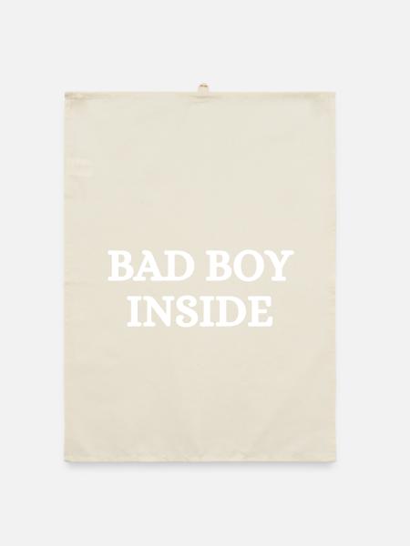 Stylish statement with rebellious flair - Organic dish towel - nature - Front