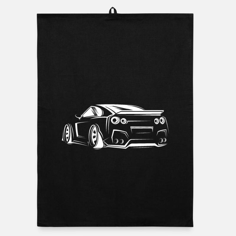 GTR Car Icon Illustration Graphic icon Logo Organic dish towel